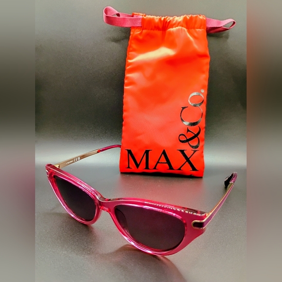 Max & Co. Fuchsia Sunglasses with Red Case - Picture 1 of 3